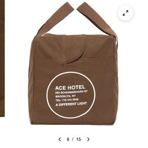 🛎🗝 Ace Hotel Brooklyn Large Military-Style Army Surplus Duffle Bag - NEW! 🏨🕋